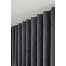 Custom Belmore Blockout S-Fold Single Panel Curtain & Track Set